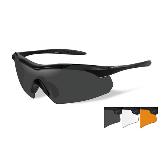 Lunettes de protection balistiques Vapor 2,5 noir écrans fumé/incolore/orange