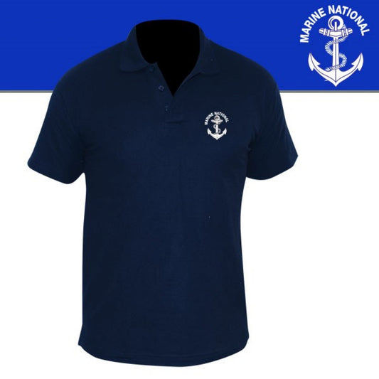 POLO MARINE MC IMPRIME MARINE NATIONALE