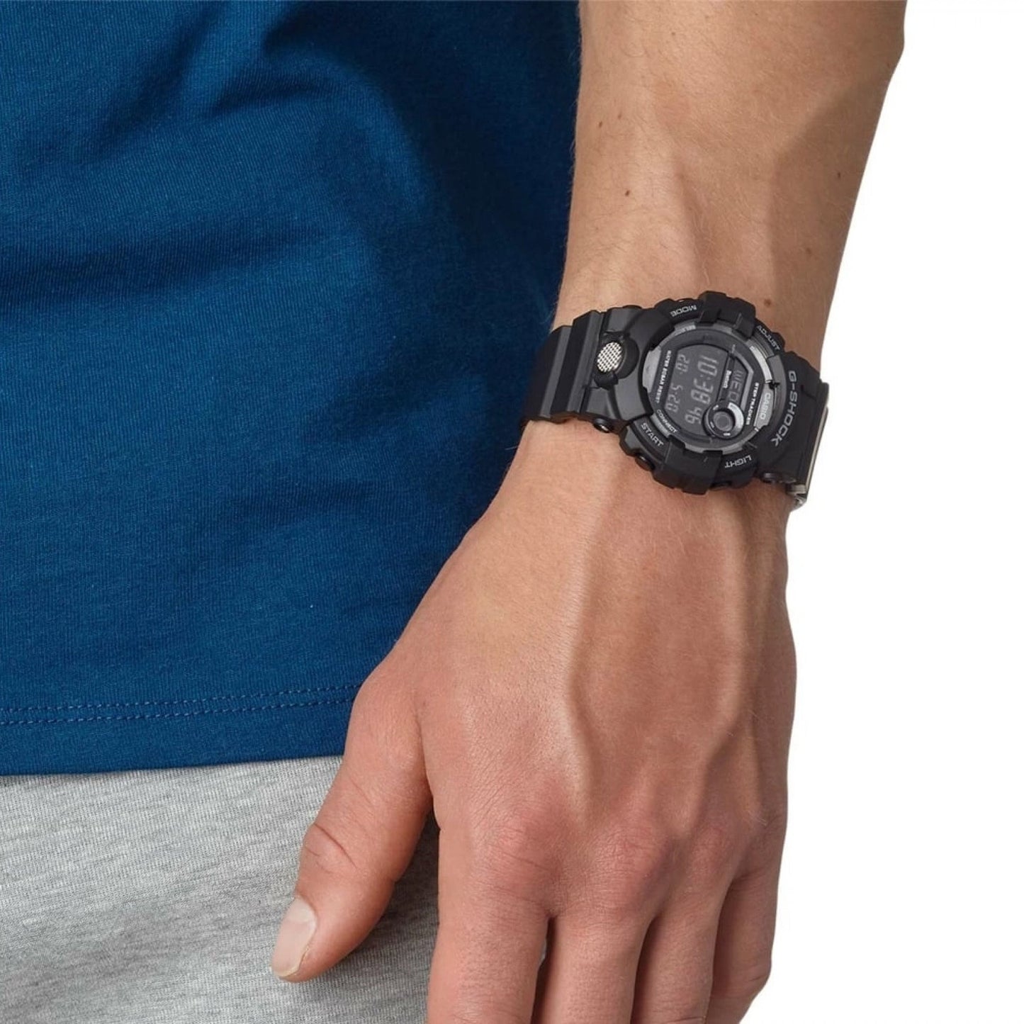 Image de la montre gshock gsquad noir porté