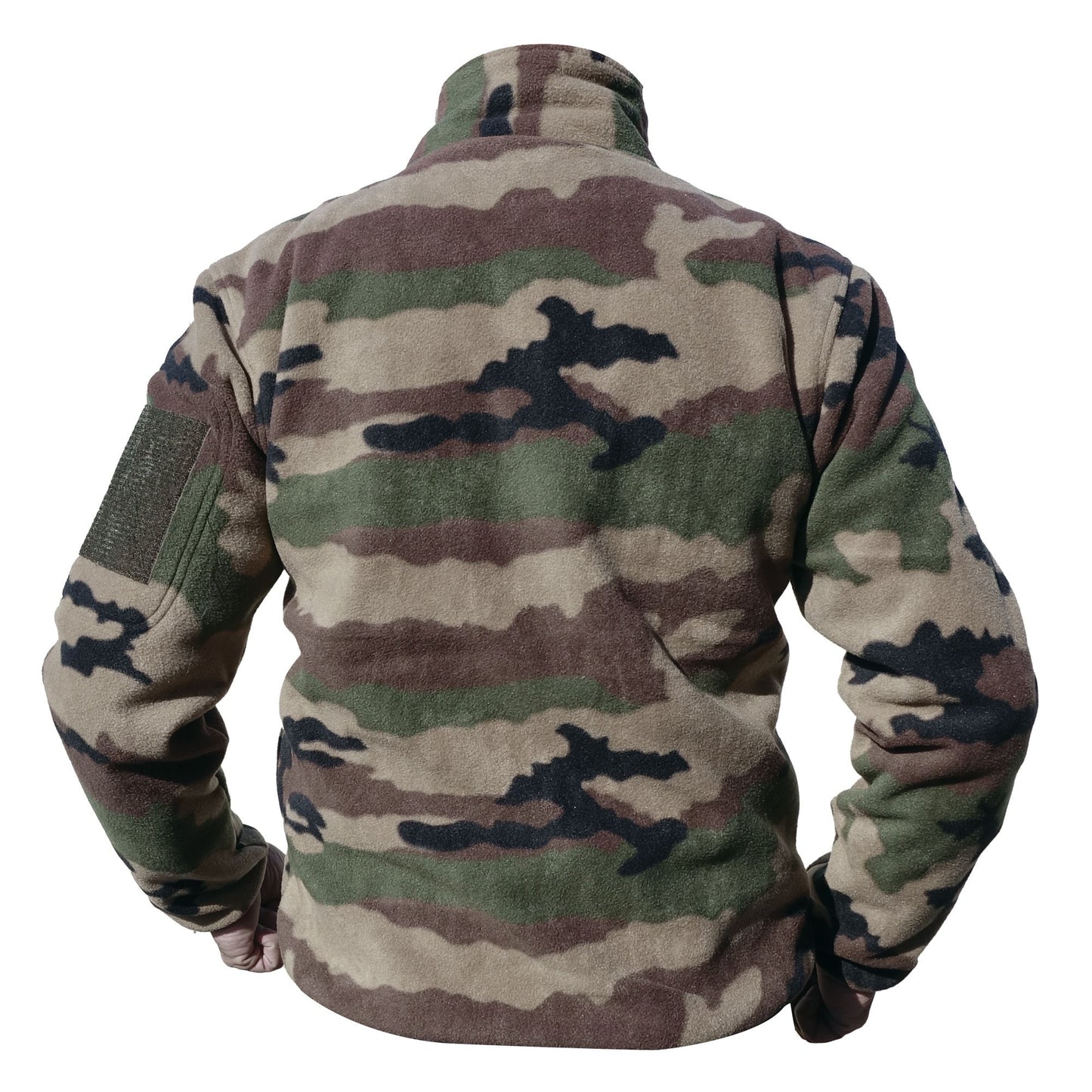 Image d'un polaire militaire couleur camouflage de dos